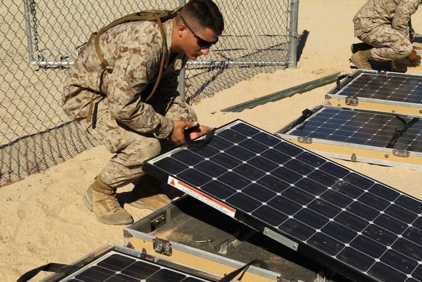 How Solar Power Can Protect the U.S. Military from Threats to the Electric Grid